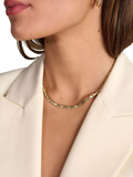 Tutti polished chain necklace gold plated 46.2cm - British product