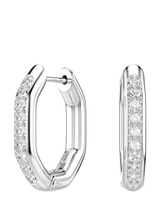 John Lewis Swarovski Dextera Hoop Earrings Silver- Buy online at McGrocer
