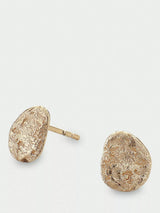 John Lewis Tutti Pebble Textured Stud Earrings Gold- Buy online at McGrocer