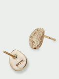 Tutti pebble textured gold stud earrings (British brand)