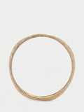 Tutti textured bangle gold plated recycled brass - British product