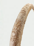 Tutti textured bangle gold plated recycled brass - British product