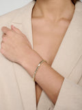 Tutti flat chain bracelet gold polished brass 19.70cm, UK version