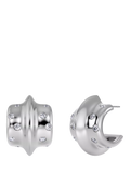 EDBLAD cubic zirconia hoop earrings 21x26mm, UK version