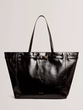 Ted Baker leather tote bag brown choc, imported from the UK