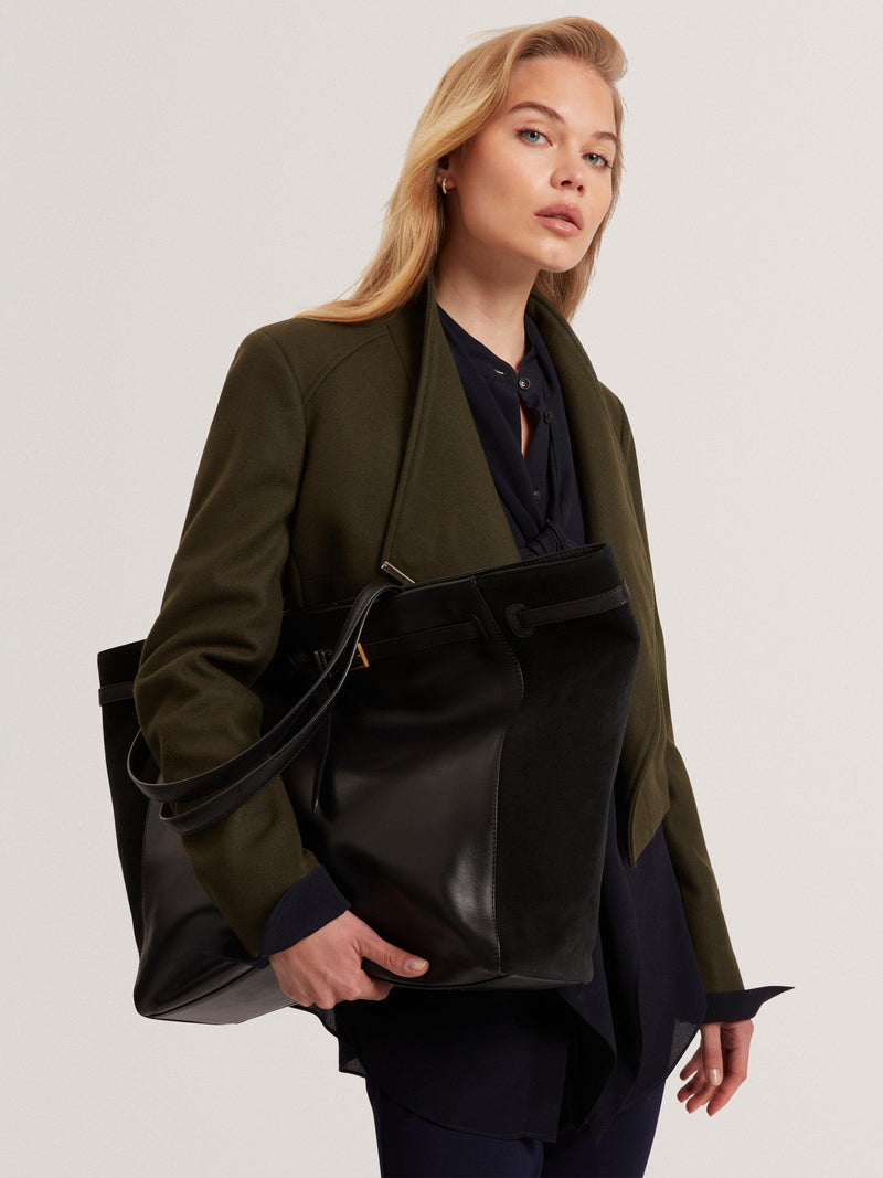 Ted Baker Tashine black leather tote bag, UK version