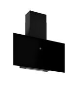 John Lewis Bertazzoni KV90PRO1NA 90cm Chimney Cooker Hood, Black Glass- Buy online at McGrocer