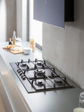 Bertazzoni chimney cooker hood black glass 90cm - British product