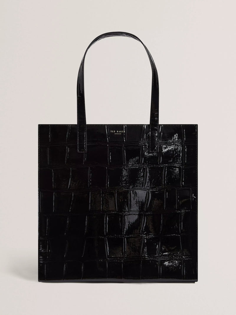 Ted Baker croc tote bag black, imported from the UK