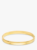 Waterproof Polished Gold-Plated Stainless Steel Bangle