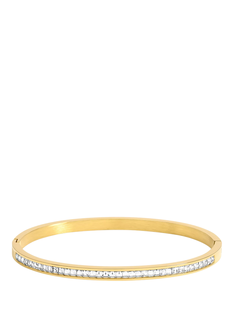 Jon Richard gold crystal bangle with waterproof technology, UK version