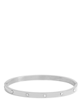 Jon Richard waterproof crystal polished bangle in silver, UK version