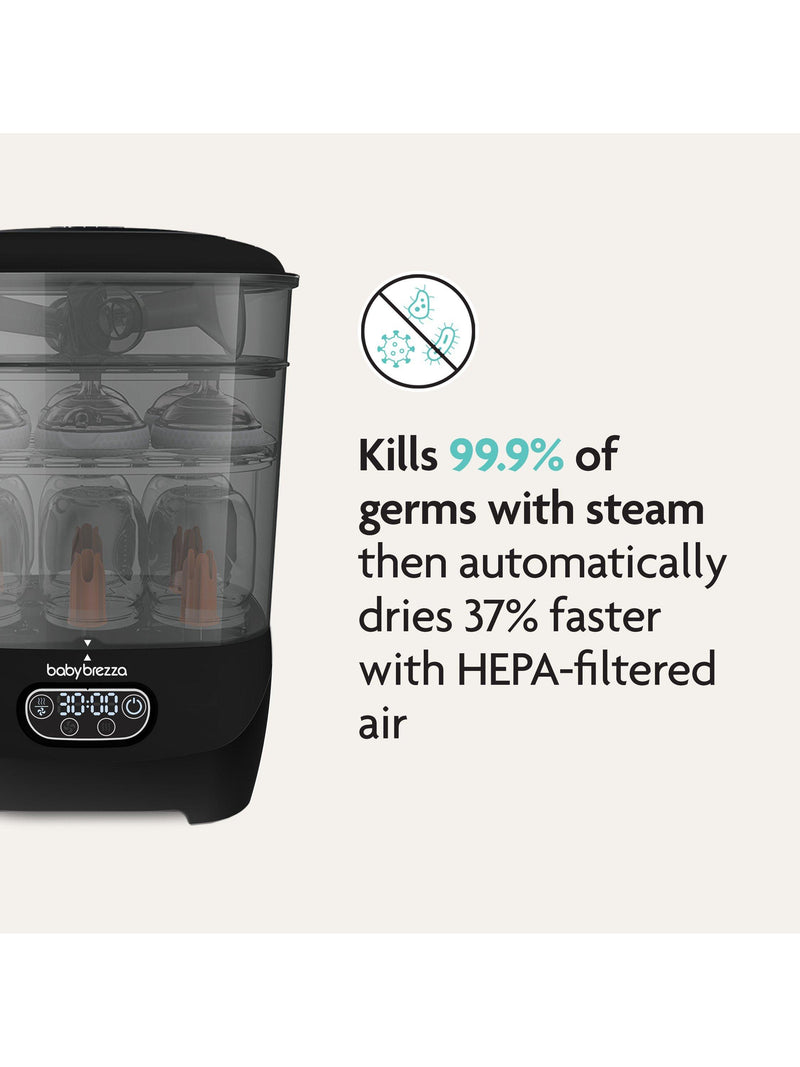 Baby Brezza baby bottle steriliser and dryer Black - British product
