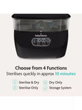 Baby Brezza baby bottle steriliser and dryer Black - British product