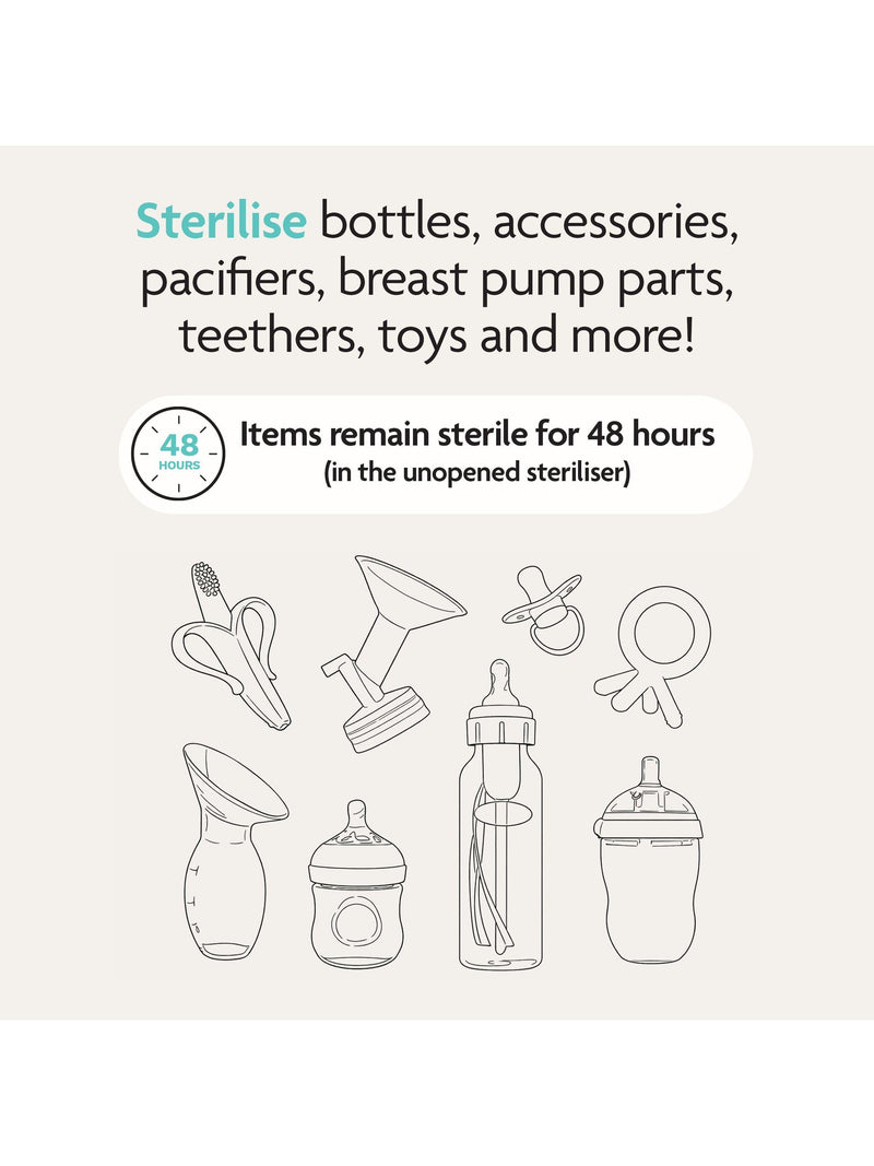 Baby Brezza baby bottle steriliser and dryer Black - British product