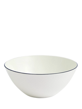 John Lewis Wedgwood Gio Blue Line Bone China Cereal Bowl, 16cm, White- Buy online at McGrocer