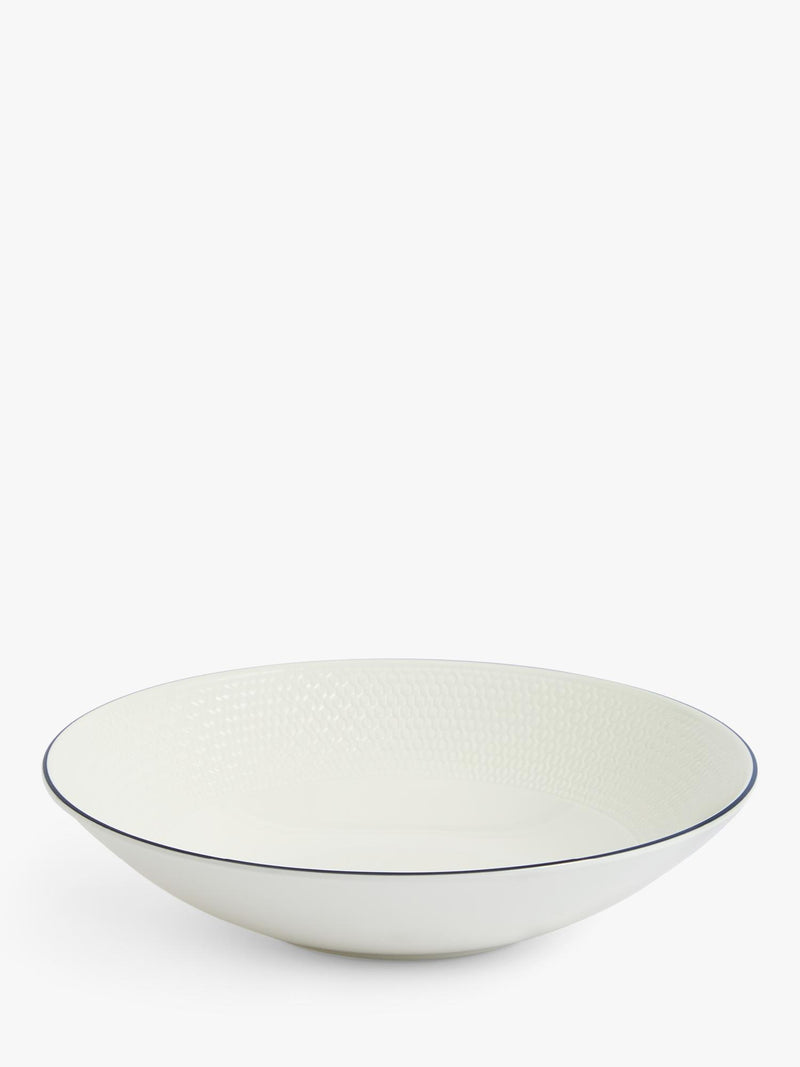 Wedgwood Gio Blue Line bone china pasta bowl 23cm, UK version