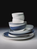 Wedgwood Gio Blue Line bone china pasta bowl 23cm, UK version