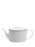 Wedgwood bone china teapot 940ml white blue pinstripe (British brand)