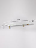 Swoon Jackman marble wall shelf white, UK version