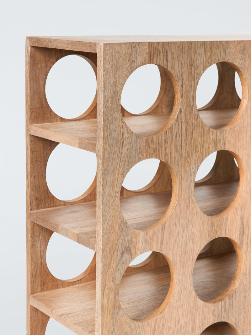John Lewis 25 bottle wine rack mango wood - British product
