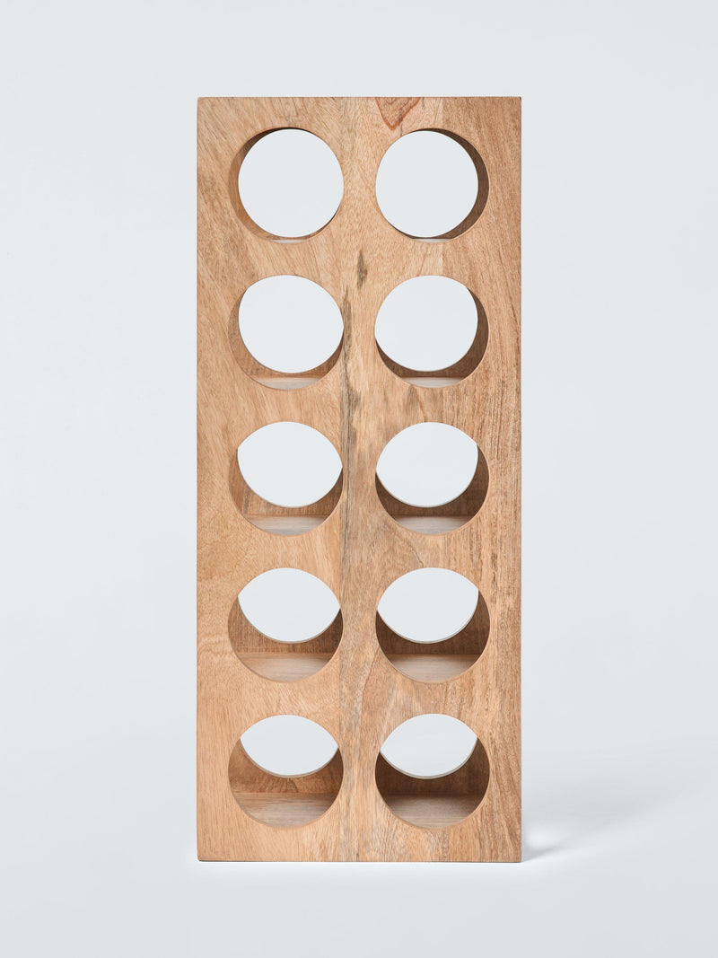 John Lewis wine rack 10 bottle FSC-certified mango wood, UK version