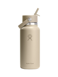 Hydro Flask doppelwandige Vakuumisolierung aus Edelstahl mit weiter Öffnung und Flip-Straw-Getränkeflasche, 946ml