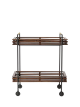 John Lewis Swoon Weaving Bar Trolley, Dark Brown- Buy online at McGrocer