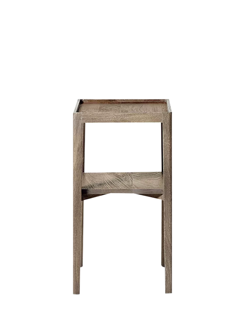 Swoon side table sandblasted grey mango wood small (British brand)