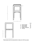 Swoon side table sandblasted grey mango wood small (British brand)