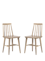 John Lewis Swoon Ollie Dining Chair Natural Oak Stain Set of 2- Buy online at McGrocer