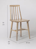 Swoon Ollie dining chair natural oak stain - British product