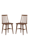 Swoon Ollie dining chair set of 2 dark brown (British brand)