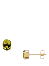 John Lewis E.W Adams 9ct Gold Peridot Claw Earrings- Buy online at McGrocer