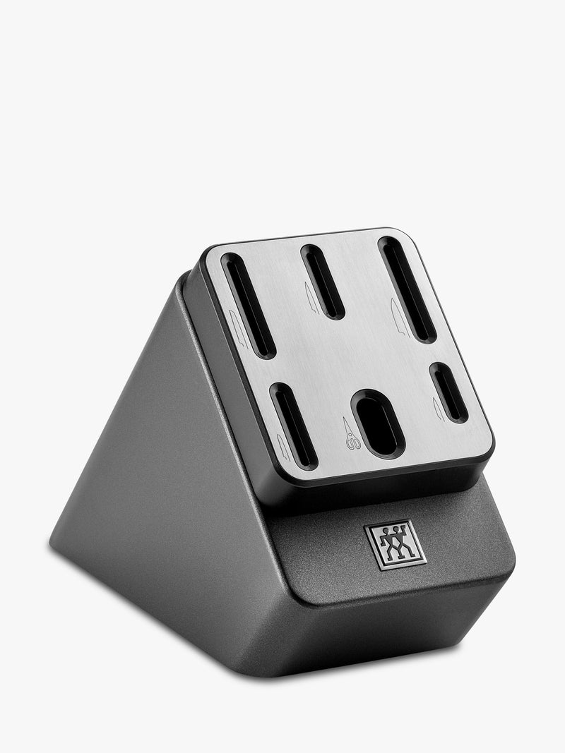 ZWILLING 6-piece knife block set with sharpener anthracite - British product