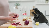 ZWILLING 6-piece knife block set with sharpener anthracite - British product