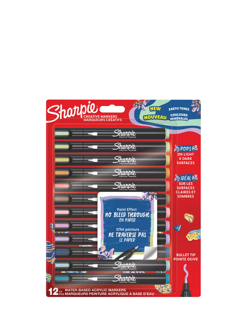 Sharpie marker pens Earth Tones pack of 12 - British product