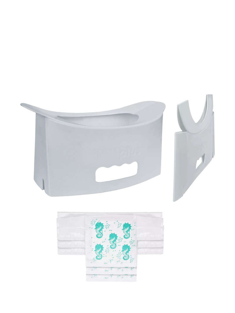 Potette Fold N Go potty grey, imported from the UK