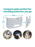 Potette Fold N Go potty grey, imported from the UK