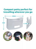 Potette Fold N Go potty grey, imported from the UK