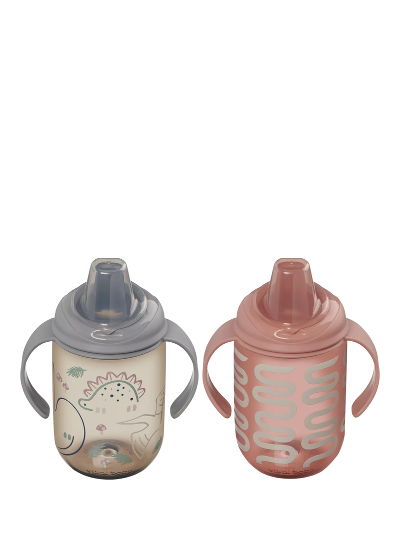 Vital Baby Hydrate Easy Sipper Cup Multi 350ml Pack of 2 (British brand)