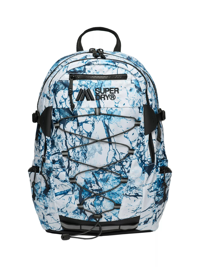 Superdry Outdoor Marble Backpack Blue, imported from the UK