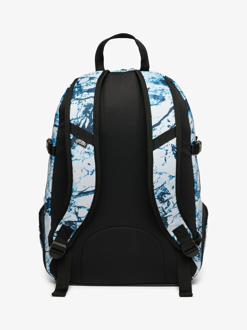 Superdry Outdoor Marble Backpack Blue, imported from the UK