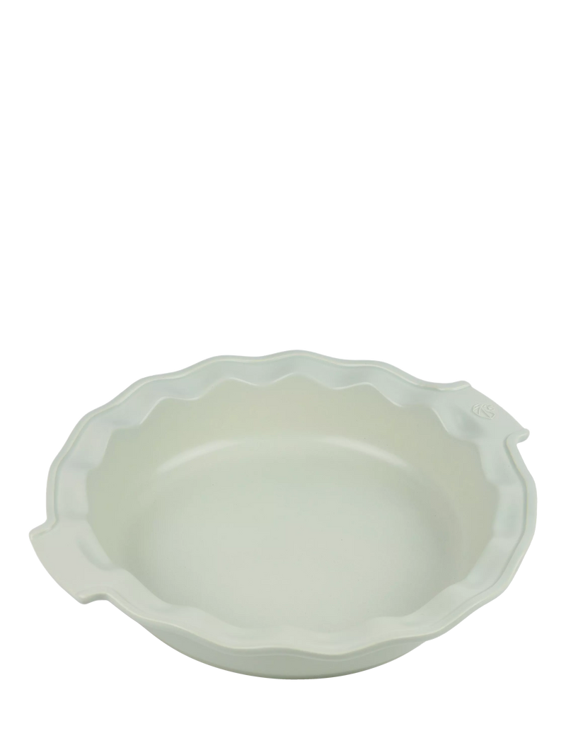 Peugeot stoneware round pie dish 30cm sage green - British product