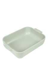 John Lewis Peugeot Stoneware Rectangular Roaster, Sage Green, 32cm- Buy online at McGrocer