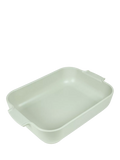 Peugeot Stoneware Rectangular Roaster, Sage Green, 32cm