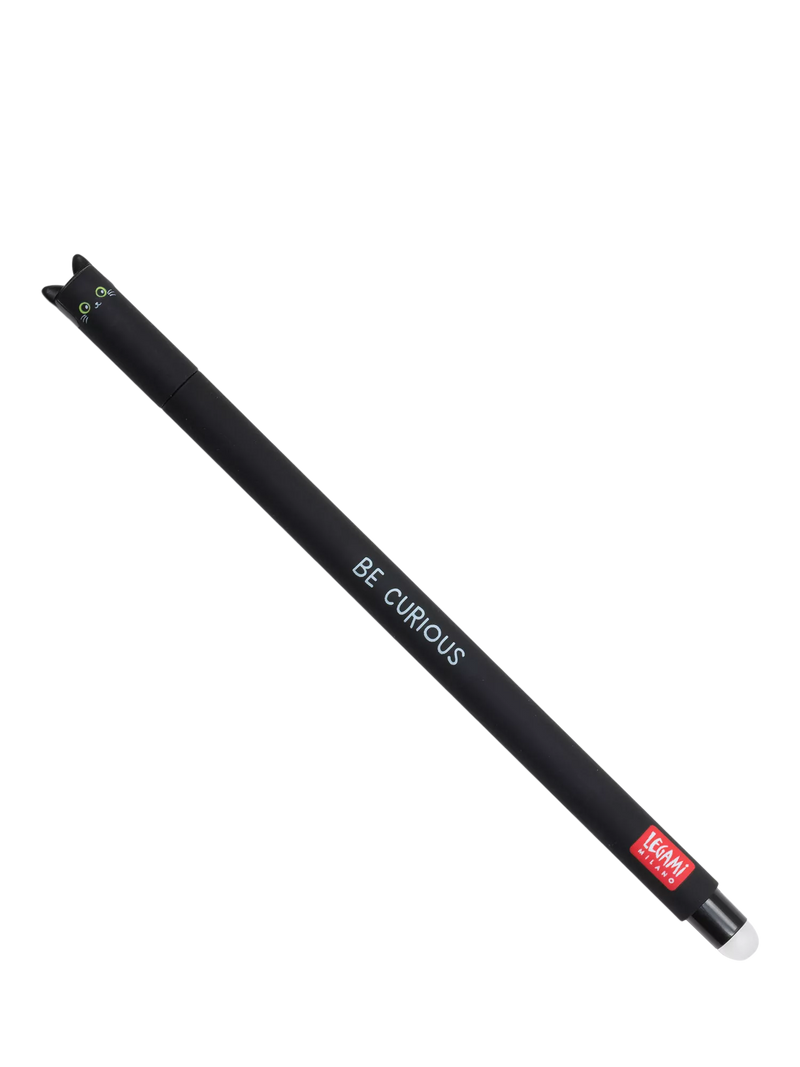 Legami cat erasable pen black ink, imported from the UK