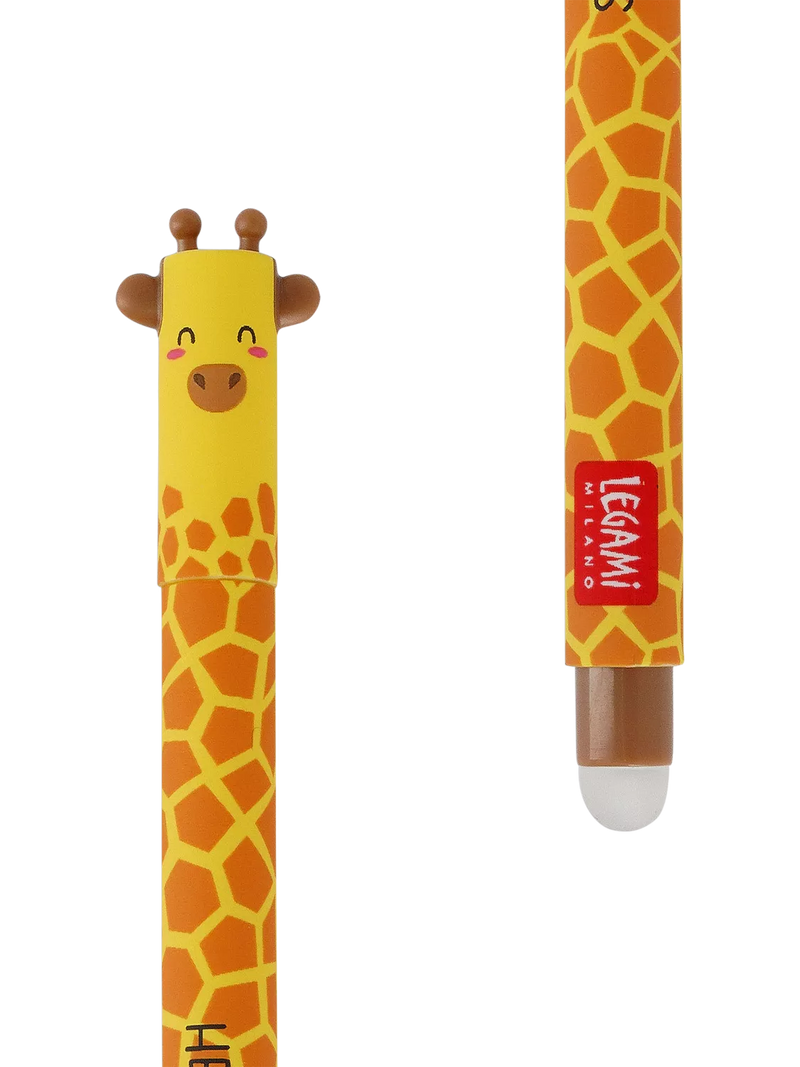 Legami Giraffe erasable pen black 0.7mm (British brand)