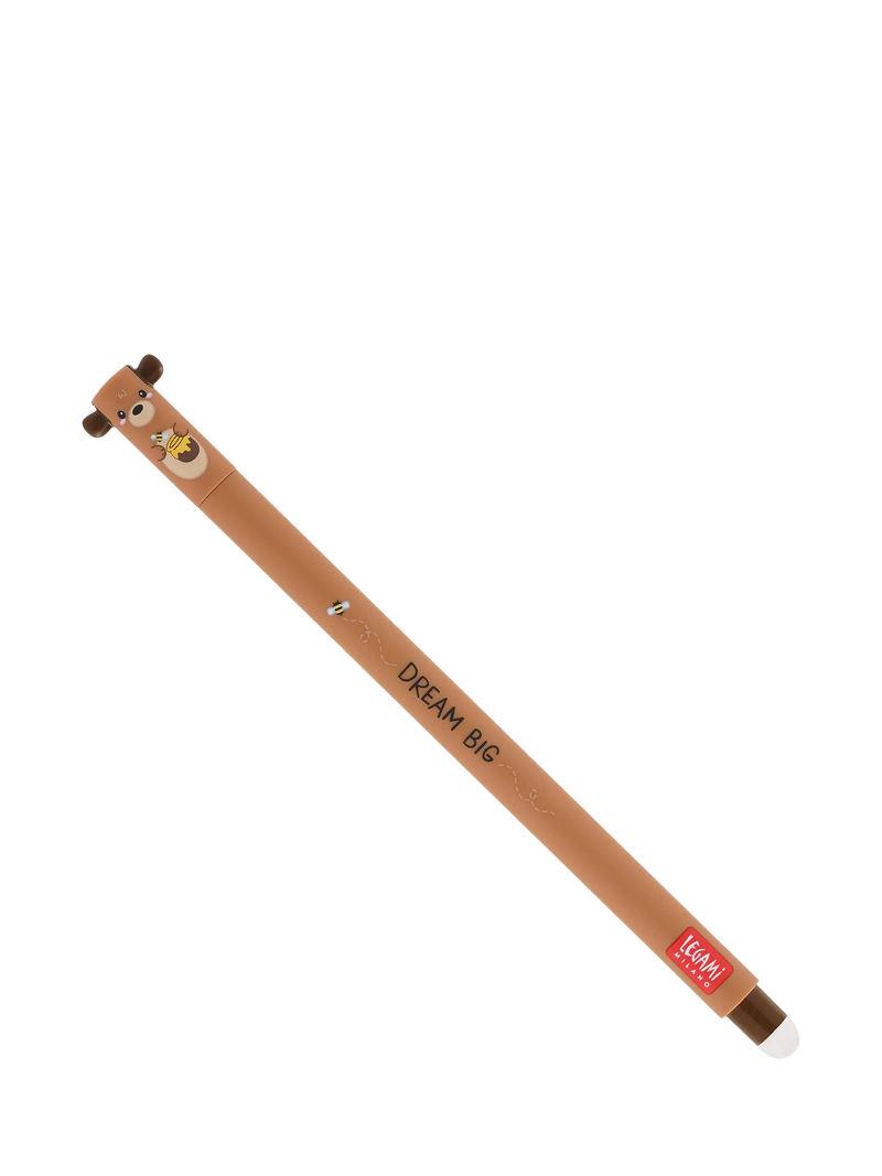 Legami teddy bear erasable pen red, imported from the UK