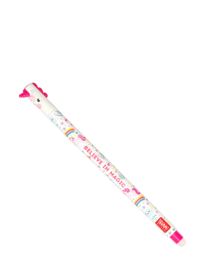 John Lewis Legami Unicorn Erasable Gel Pen, Pink- Buy online at McGrocer